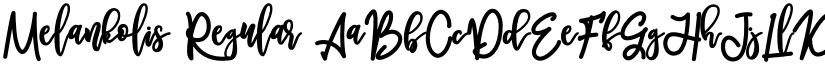 Melankolis Regular font