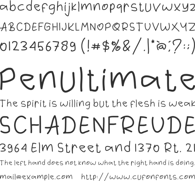Mory font preview