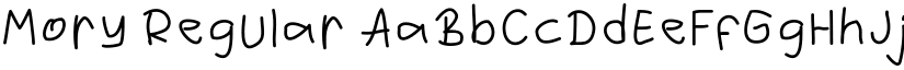 Mory Regular font