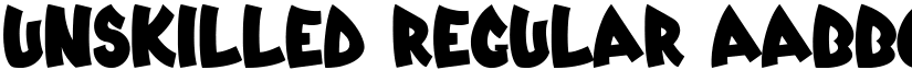 Unskilled Regular font