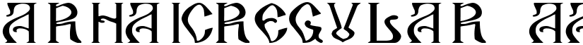 ArhaicRegular font