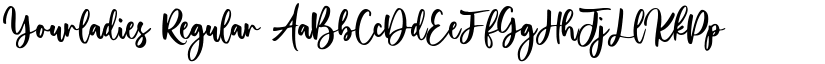 Yourladies Regular font