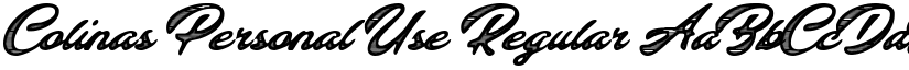 Colinas Personal Use Regular font