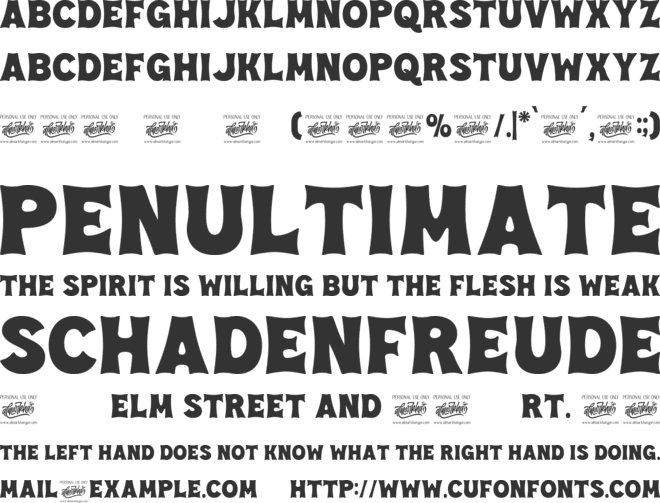 Vespalogy font preview