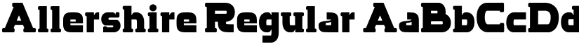Allershire Regular font