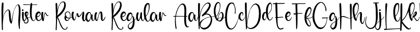 Mister Roman Regular font