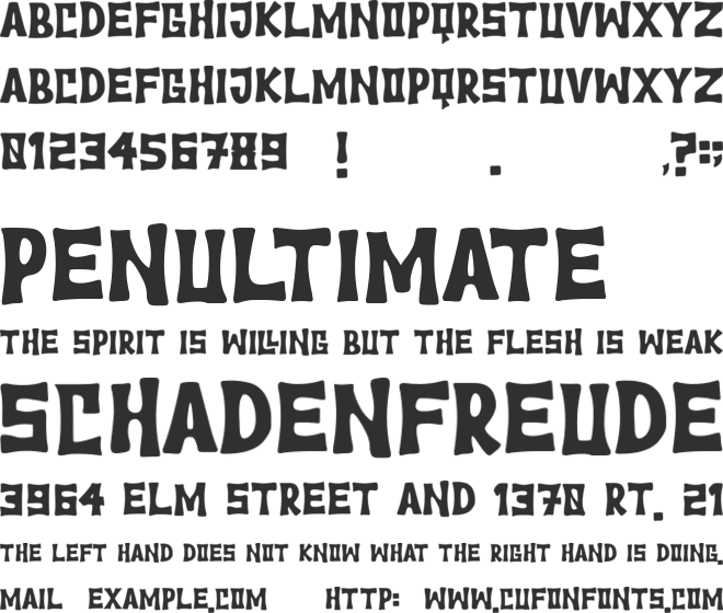Witches Friend font preview