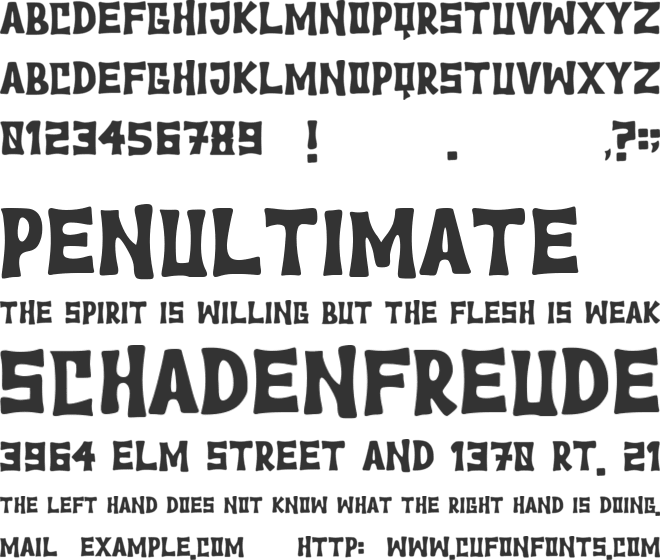 Witches Friend font preview