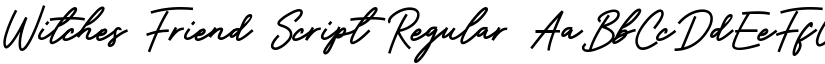 Witches Friend Script Regular font