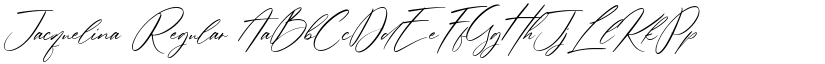 Jacquelina Regular font
