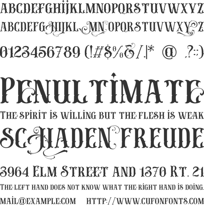 Melon honey font preview