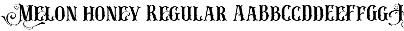 Melon honey Regular font