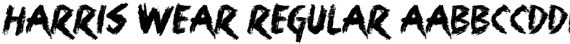 Harris Wear Regular font