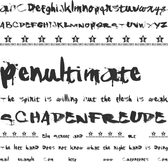 ShAnKed font preview