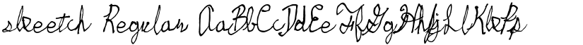 skeetch Regular font