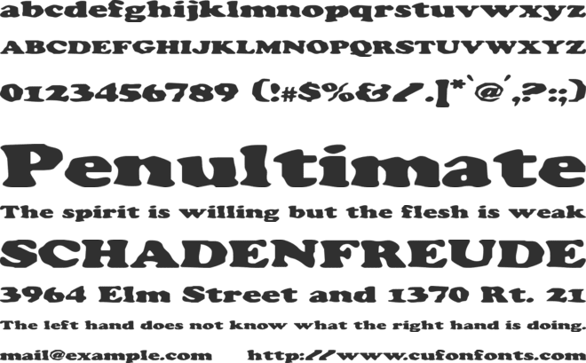 Charlemagne font preview