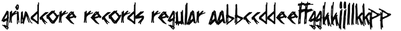 Grindcore Records font download
