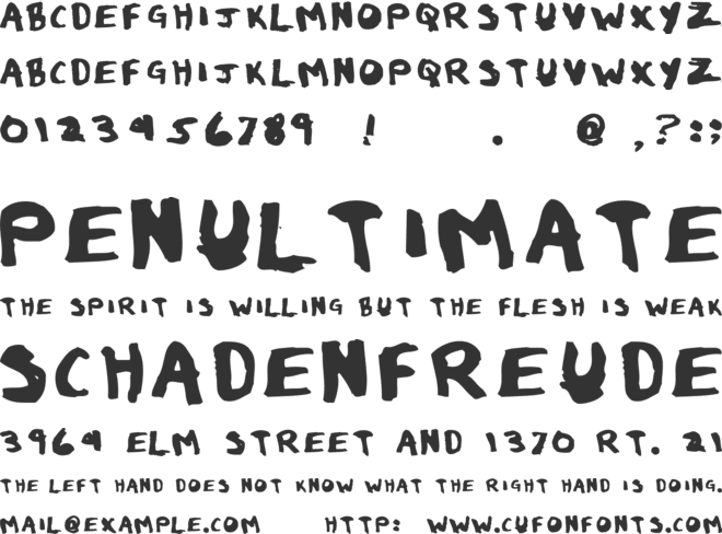 Eau de Toilet font preview