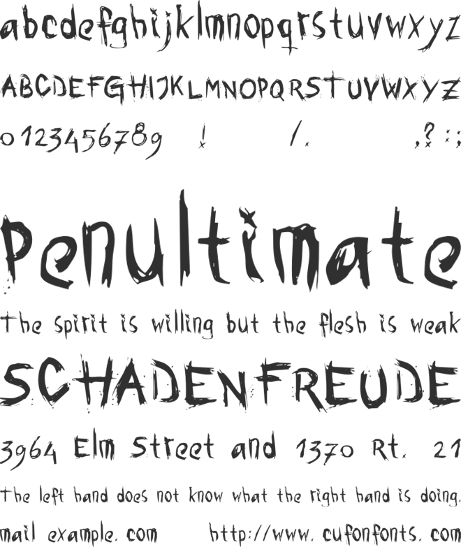 awe font preview