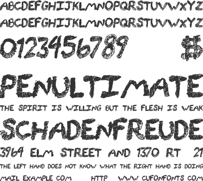 RockingLines font preview