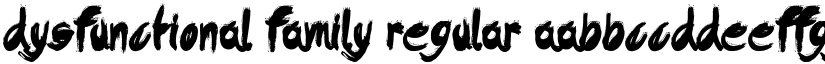 Dysfunctional Family font download