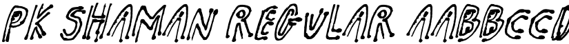 pk shaman Regular font