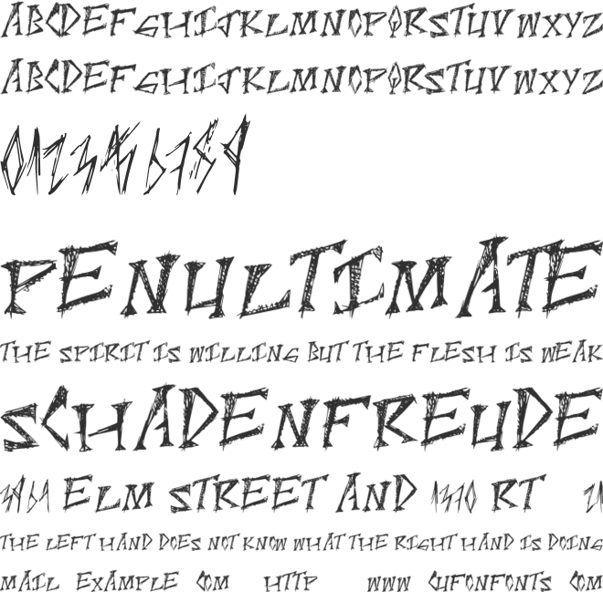 ScratchPoint font preview