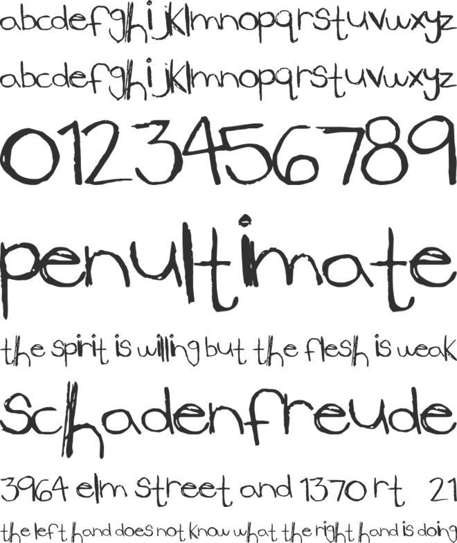 LowerSide font preview