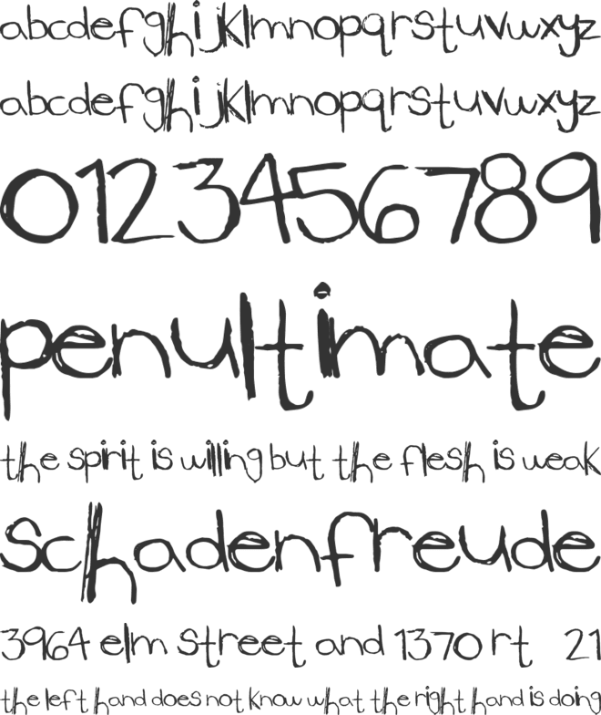 LowerSide font preview