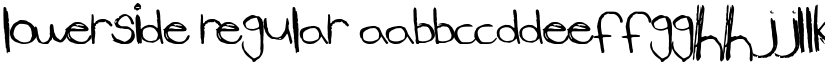 LowerSide Regular font