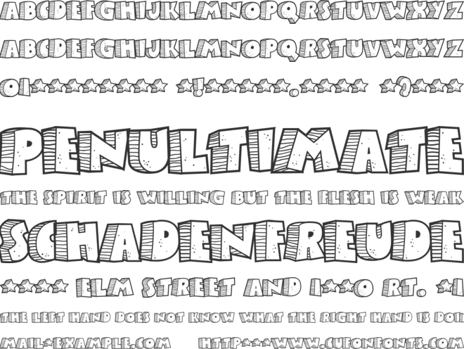 Stoney Billy font preview
