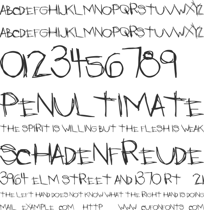 LateNights font preview