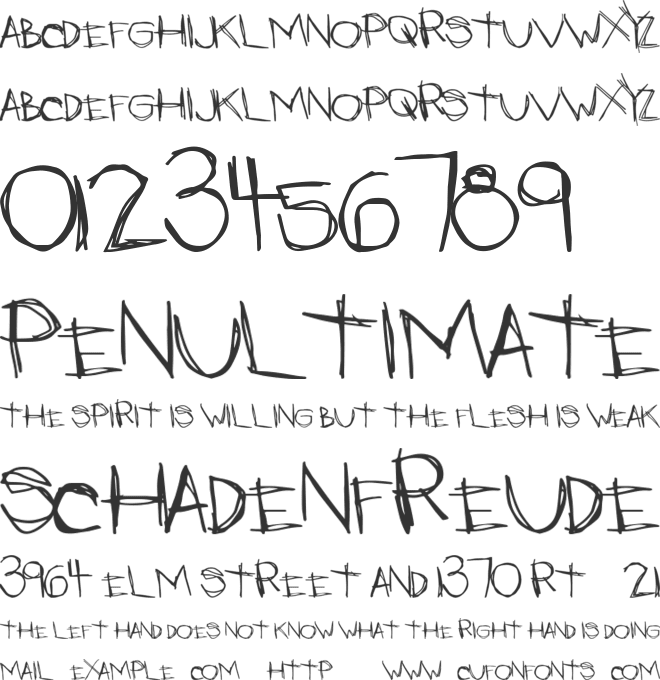 LateNights font preview