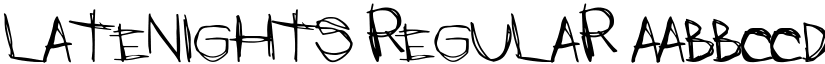 LateNights font download
