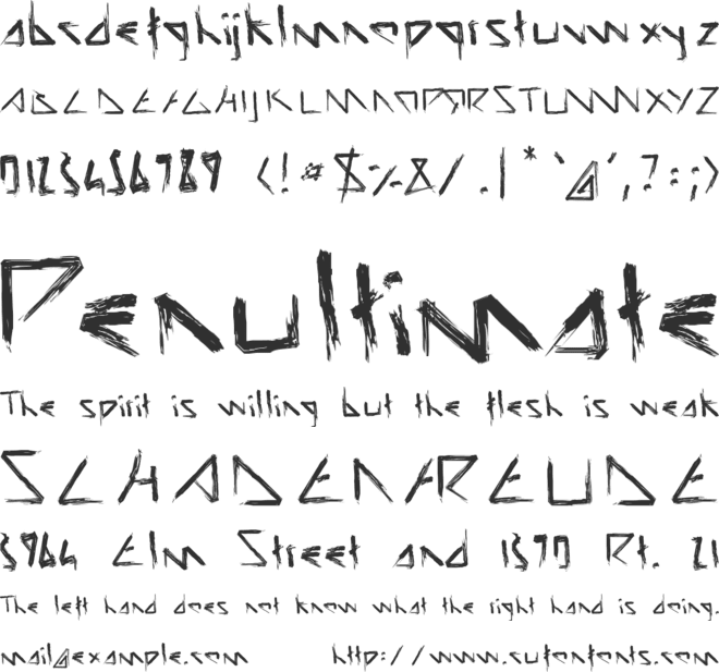 Script Demolition font preview