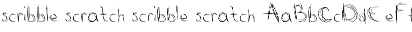 scribble scratch scribble scratch font