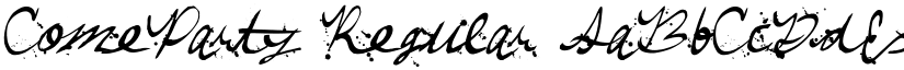 ComeParty Regular font