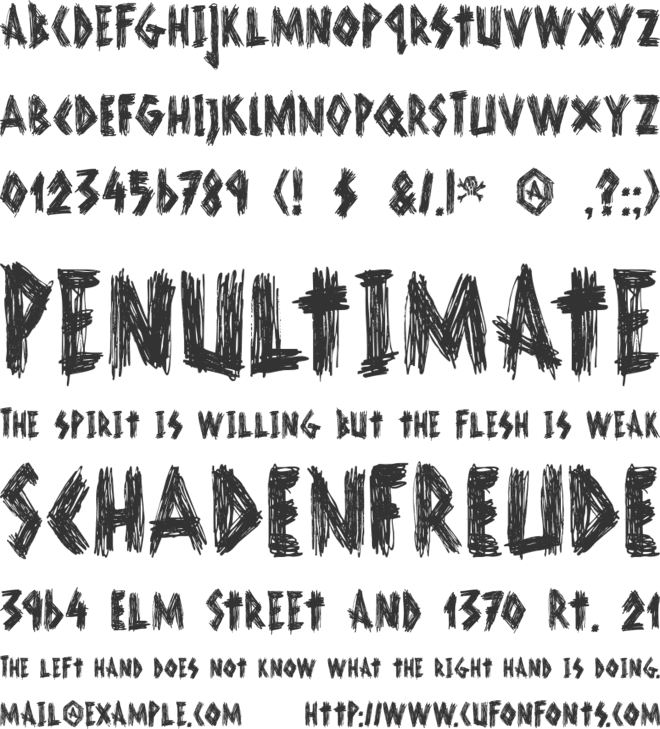 DK Scurvy Dog font preview