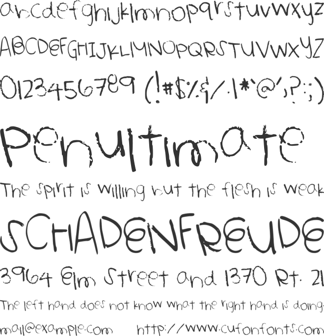 Heathkeit font preview