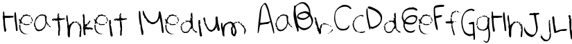 Heathkeit Medium font