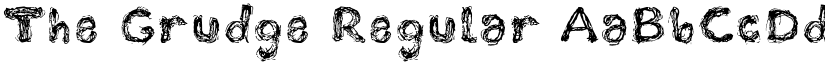 The Grudge Regular font