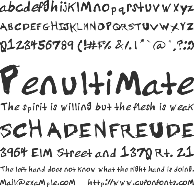 Grundy font preview
