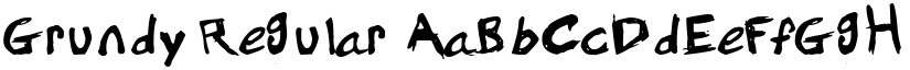 Grundy Regular font