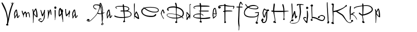 Vampyriqua font download