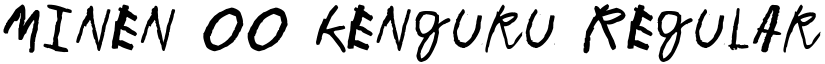 Minen oo kenguru Regular font