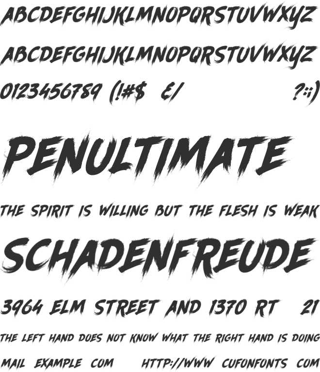 Ancherr Personal Use font preview