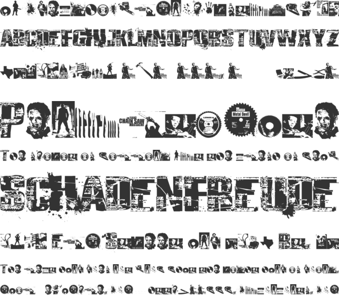 Survival Horror font preview