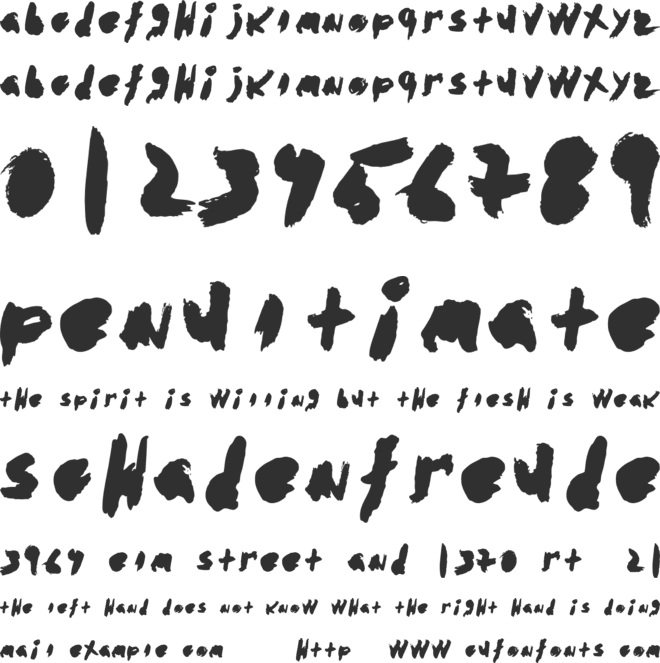 abstracto font preview
