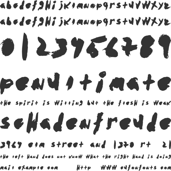 abstracto font preview