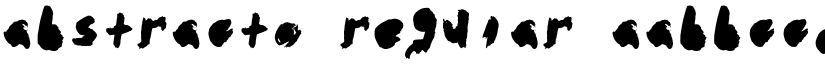 abstracto Regular font